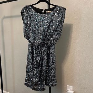 Silver sequin dress - Size 6